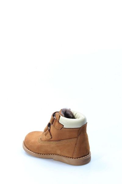 FAST STEP Unisex Genuine Leather Fur Lined Winter Comfortable Daily Velcro Baby Classic Boots 006kba1001
