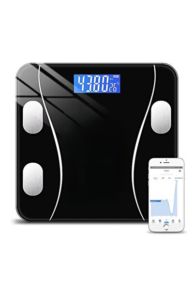 HASUBA RANNA Dijital Baskül Yağ Su Kas Vücut Kitle Endeksi Kilo Ölçer Tartı