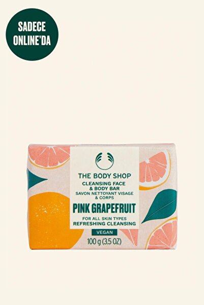 THE BODY SHOP Почистващ сапун за лице и тяло с розов грейпфрут – за копринено...