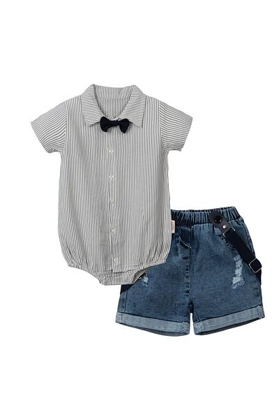 Bahar Baby Boy Papylon Jeans and Shorts Set