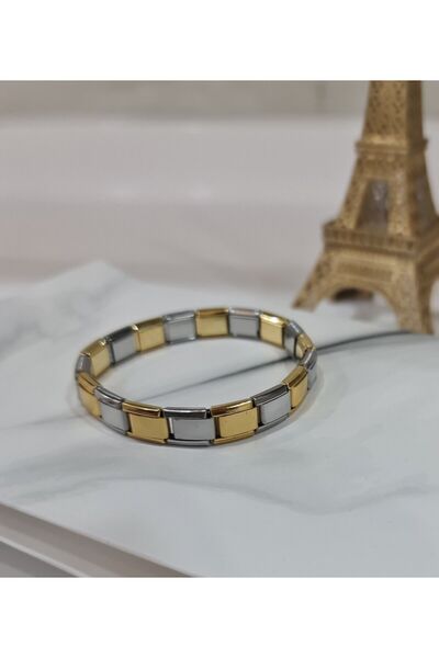 stainles steel İtalyan Charmlı Mix Model  Unisex  Paslanmaz ve Kararmaz Bileklik