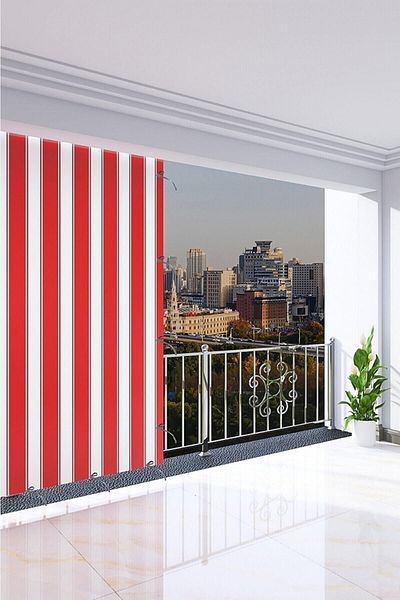 Elisya Home Balcony Curtain Canvas Sunshade 6 Color Options