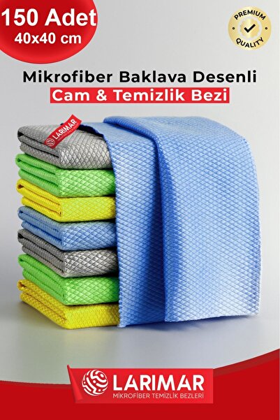 Larimar 150 bucăți din microfibră cu model de diamante pentru sticlă și cârpă...