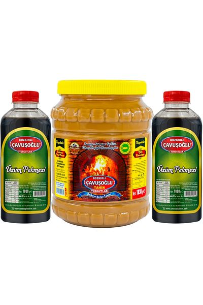 Bozkırlı Çavuşoğlu Bozkır Tahini No Bran 1830g Çavuşoğlu Grape Molasses 2 kg