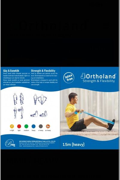 Ortholand Mavi Egzersiz Bandı 1,5 Metre Heavy
