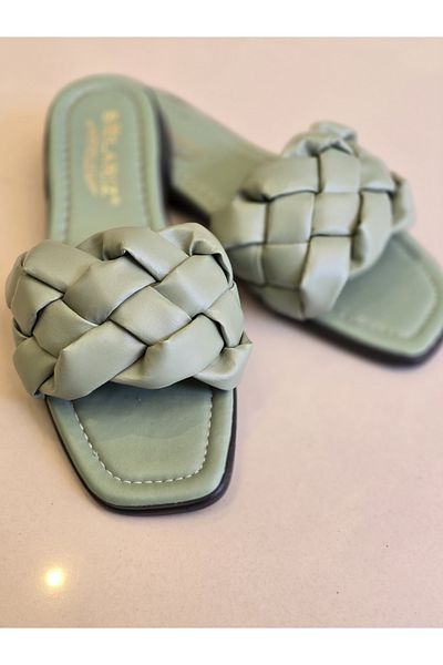 NİLS FASHİON Trend Slippers - Thick Knitted