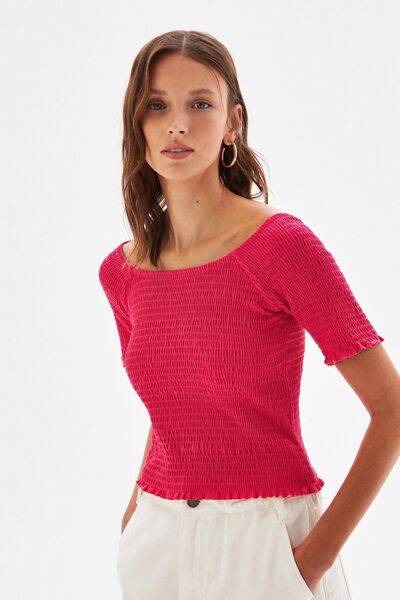 adL Gipeli Kare Yaka Bluz