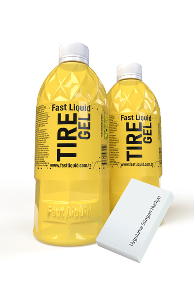 Fast Liquid Tıre Gel 2 Adet X 500 ml Jel Lastik Parlatıcı & Koruyucu & Ultra Parlaklık & Uzun Süre Kalıcı
