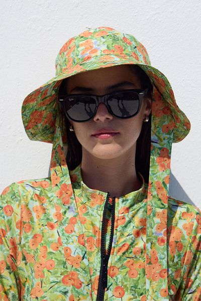 Manuka Peach Colored Tied Bucket Hat