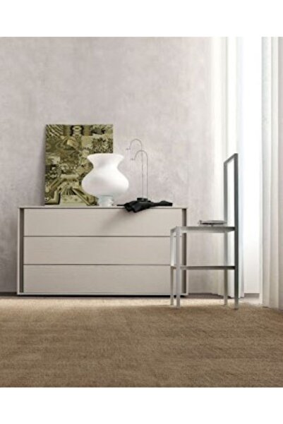 LUXURY VİLLA Luxury 3 Çekmeceli Şifonyer En 90cm Derinlik 45cm Yükseklik 70 Cm