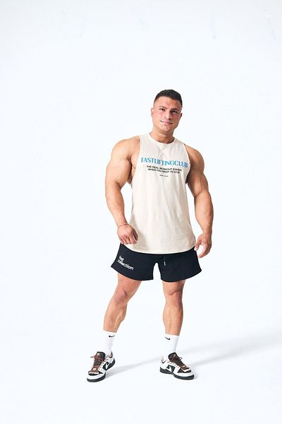 FAST EFFECT WEAR قميص رياضي منقوش مطبوع عليه "Lifting Club"