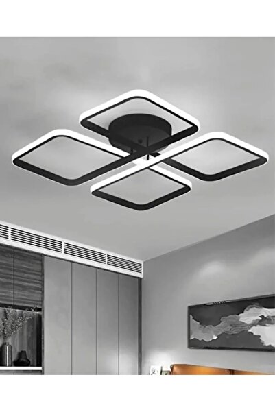 Sanctum Avize Kare 4lü Plofonyer Ultra Beyaz Ledli Avize