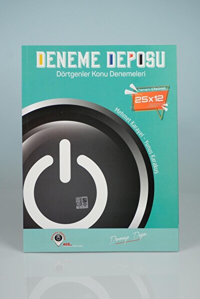 DENEME DEPOSU YAYINLARI Ayt Deneme Deposu Dörtgenler Konu Denemeleri
