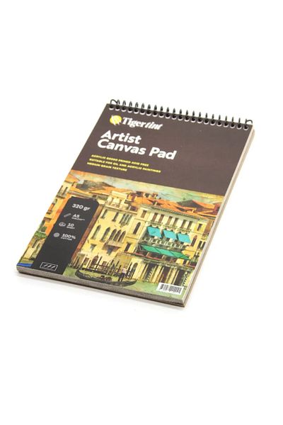 GLANCE Set of 12 - Artist Canvas Pad, Canvas Notebook, A5 10 Yp, Acrylic Metallic Marker, 6 Metallic, 6 Vibrant Colors