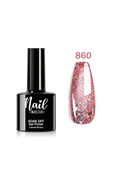 Nail Master M860 Kalıcı Oje 7,3ml Simli Koyu Pembe