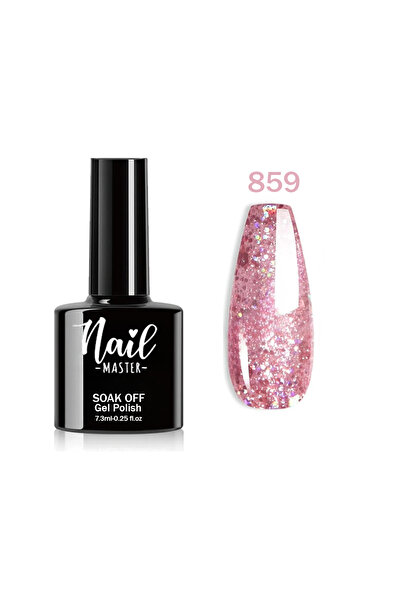 Nail Master M859 Kalıcı Oje 7,3ml Açık Pembe Simli