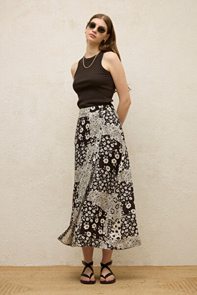 Manuka Viscose Wrap Skirt - Patterned and Lola