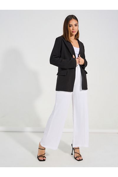 Styli Regular Fit Regular Length Textured Knit Blazer