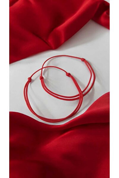 nasclaycollection Couple Lover Wife Friend Friend Bracelet 2 Pieces Red Color