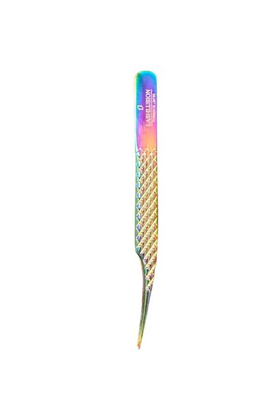 Lashlusion Silk Eyelash Tweezers - Stainless Steel, Light Body, Full Coverage