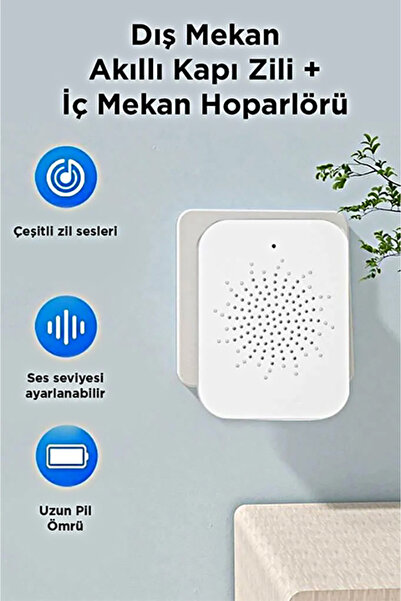 4EREKLAM GRUBU Akıllı Görüntülü Kapı Zili X9 Kablosuz Uzaktan Ev Gözetim Görüntülü Interkom Hd Gece Görüş Kapı Zili