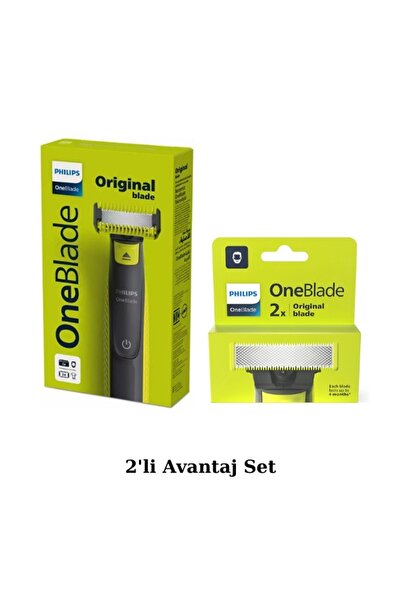 Philips Qp2824/10 Oneblade Yüz Ve Vücut Şekilendirici Tıraş Makinesi - QP220/51 2'li Yedek Bıçak Avantaj Set