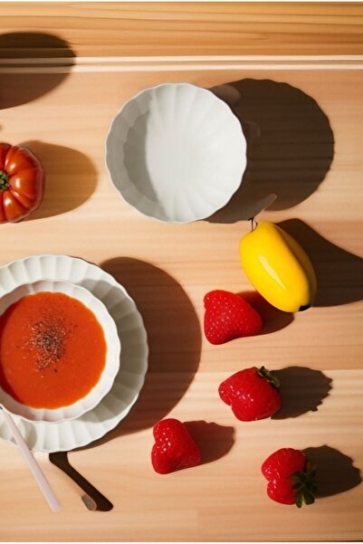 Kütahya Porselen Boneporce Luz 6 Pieces - Non-Gilding 15 Cm Soup Bowl