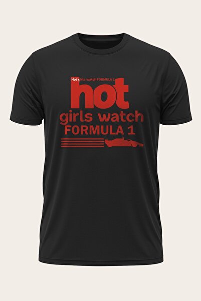 turunculine Formula 1  / Hot Girls Watch Formula1 - Özel Tasarım Baskılı T-Shirt