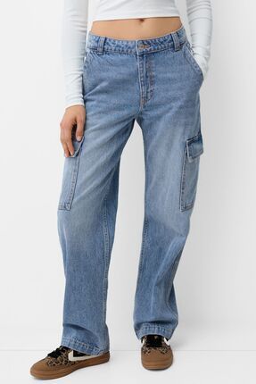 Bershka Straight fit kargo jean Fiyat Yorumlar Trendyol