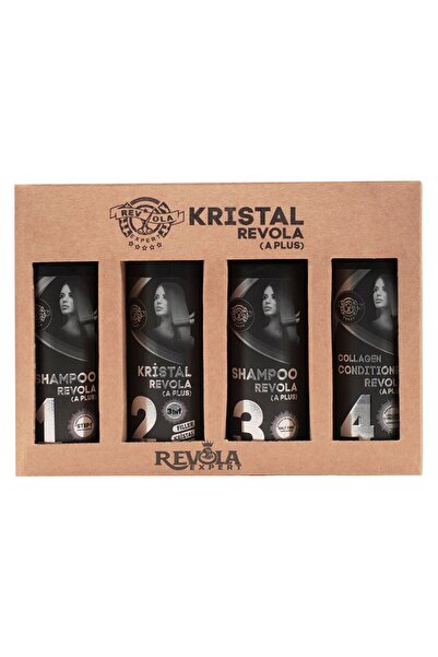 REVOLA EXPERT Revola Kristal (a Plus ) Saç Düzleştirici 4 Lü Set 100 ml Set O...
