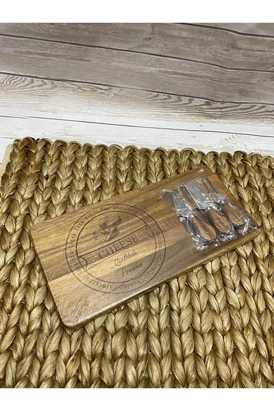 sepet deryasi Placa de prezentare si taiere de salcam - Bucatarie naturala brodata