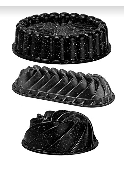 BİMOTE 3-Piece casting cake mold tart wind rose baton