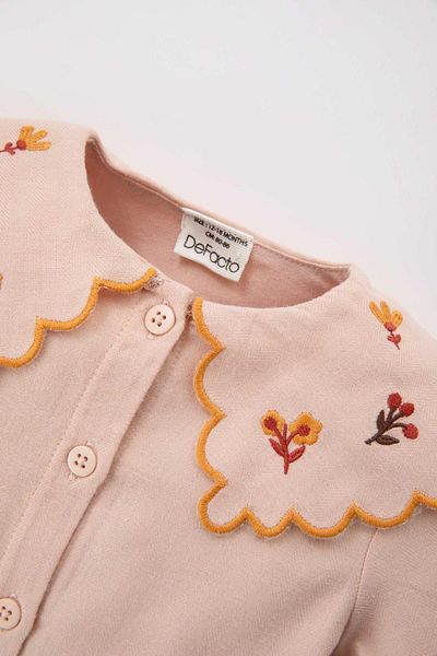 DeFacto Baby Girl Long Sleeve Twill Shirt - Big Collar A8779a523wn