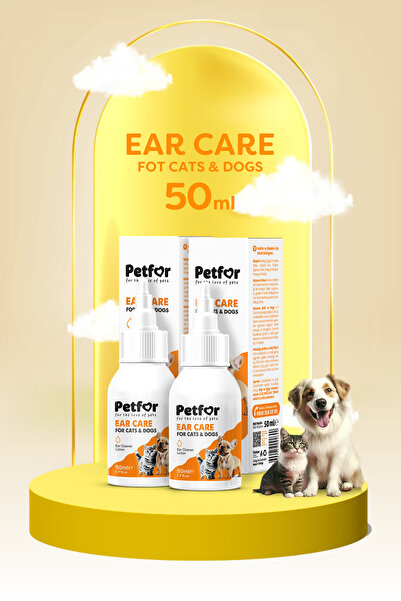 Petfor Kedi ve Köpekler için Kulak Bakım Damlası 50 ML 2 Adet