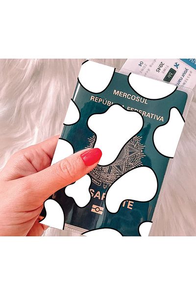Cekuonline Clear Pvc Printed Pocket Passport Cover Container Compatible with All Country Passports - Dalmatian