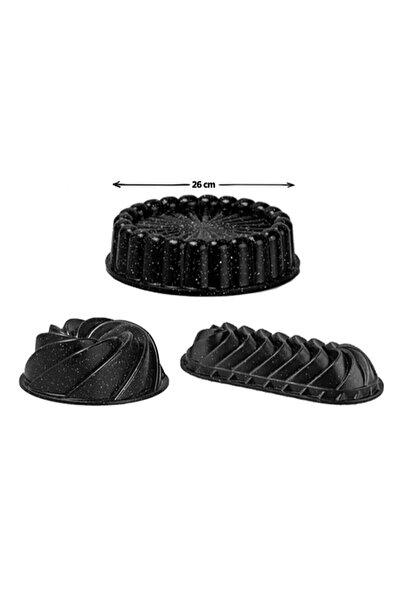 BİMOTE 3-Piece casting cake mold tart wind rose baton