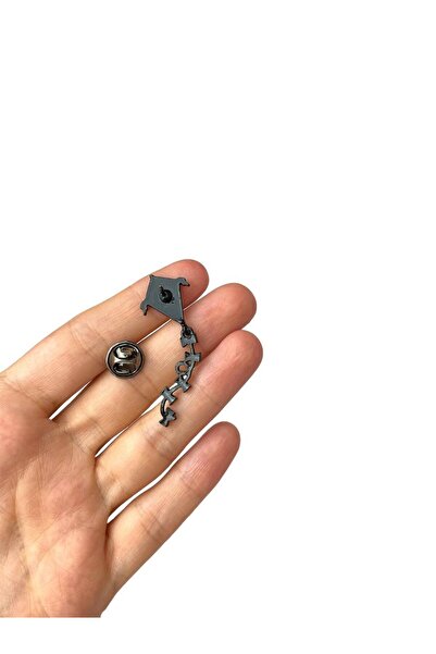 Herşey Nota Renkli Çıtalı Uçurtma Figürü Hediyelik Rozet