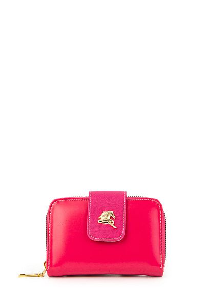minebag Fuchsia Faux Leather Women's Wallet - ZC151
