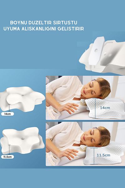 Viscomina Orthopedic Neck Pillow - Cervical 100% Visco, New Design, XXL Size