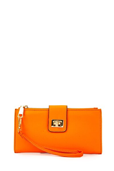 minebag ZC147 Model Orange Hand-held Women's Wallet