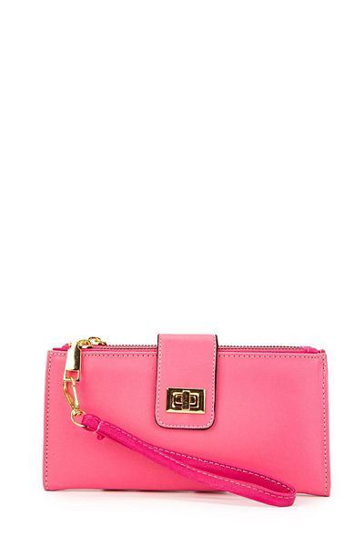 minebag ZC147 Model Hand-held Fuchsia Women's Wallet
