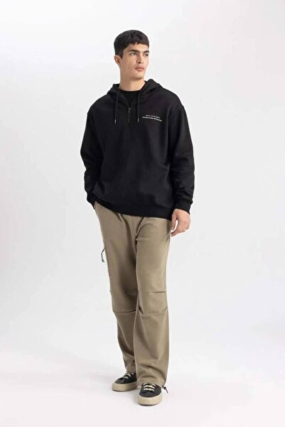 DeFacto Discovery Channel Oversize Fit Kargo Cepli Geniş Paça Eşofman Altı 24y801003581