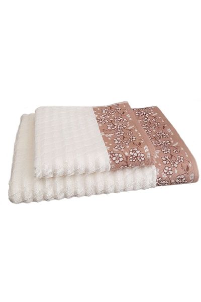 Özdilek Σετ πετσετών μπάνιου Ochiba Cream 2 - 90x150 cm και 50x90 cm