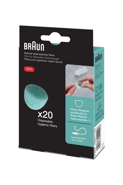 Braun Nasal Aspirator Filters Absorbant, Disposable, Used for BNA050 Braun manual nasal Aspirator 1