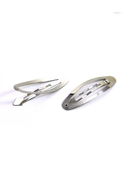 Tahtakaledeyim 5 cm Oval Çıtçıt Gümüş Renk 50 Adet