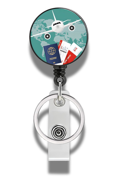 excarpin Concept de bilet de călătorie cu avion Yoyo și container pentru carduri