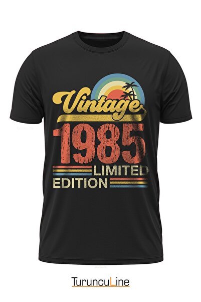 Vintage 1985 Limited Edition - Özel Retro Tasarım Baskılı Unisex T-Shirt