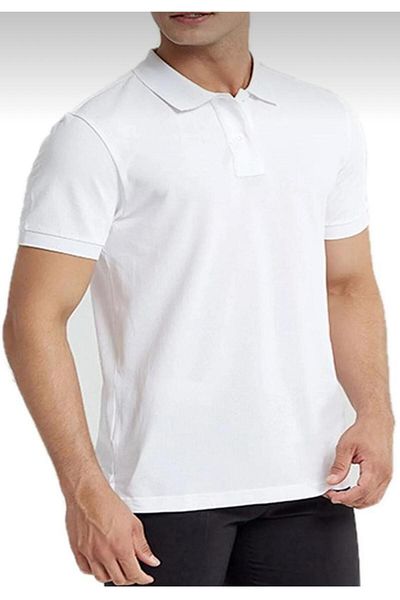 KURAFF Tricou unisex cu mânecă scurtă cu gât polo