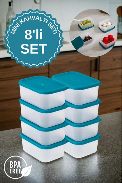 Espas Home Green Mini Breakfast Set - 8 Pieces