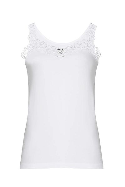Şahin Tricou de damă din bumbac cu dantelă 3 bucăți - 95% bumbac 5% lycra